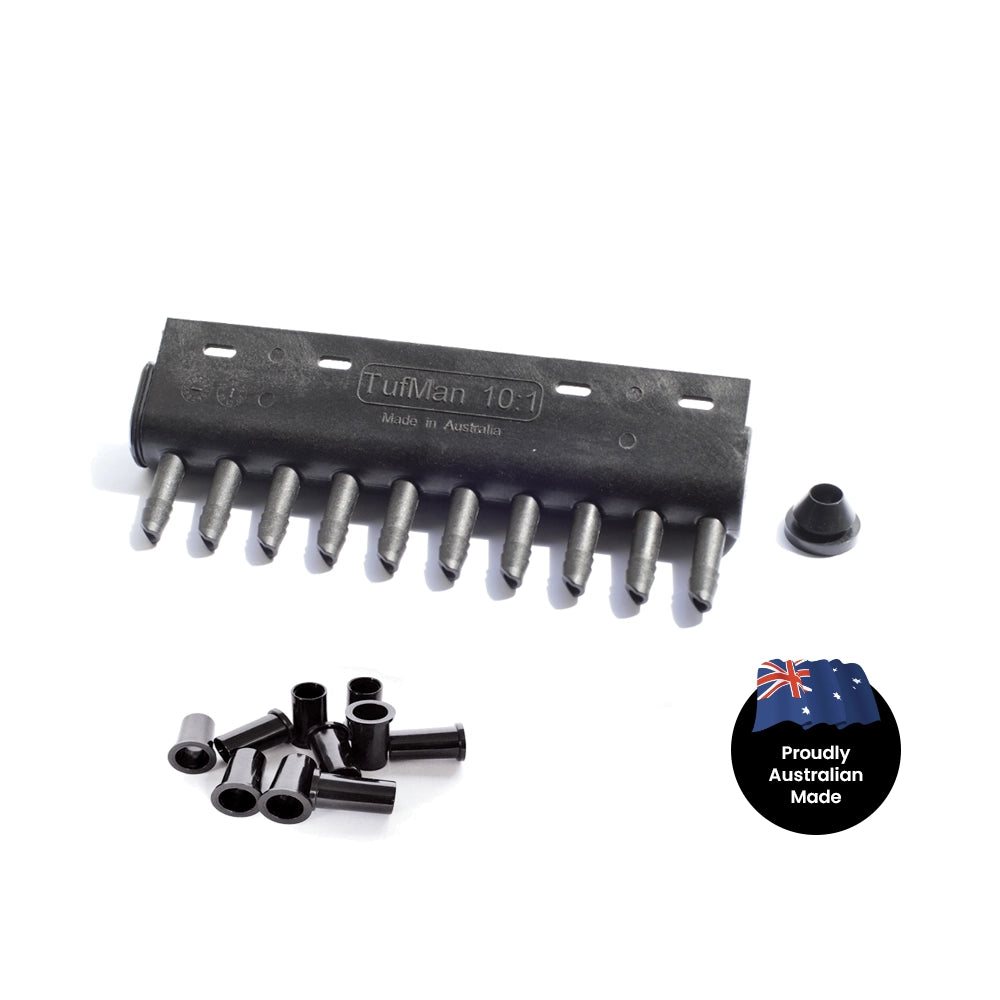 Solar Pool Heating plug-in 10-tube manifold
