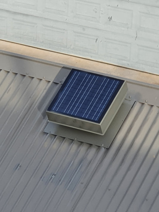 Vogue – stylish, low-profile home solar ventilator.