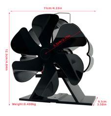 Mini-turbo high-speed Wood Stove Fan