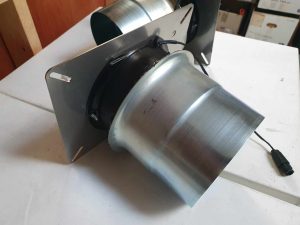 Stainless steel wall-mounted 20w solar sub-floor extraction fan with 150mm duct flange
