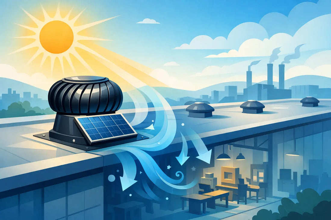 Industrial Solar Ventilator for Cooler Workspaces