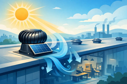 Industrial Solar Ventilator for Cooler Workspaces