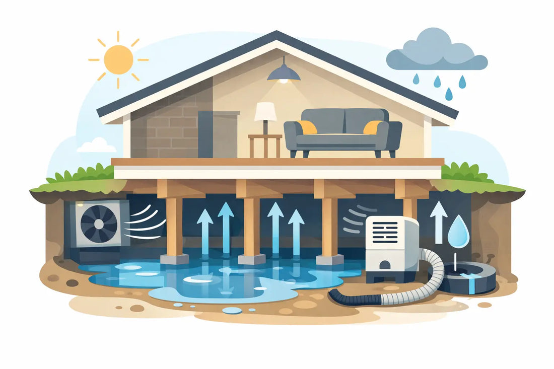 How to Dry Crawlspaces and Keep Them Dry
