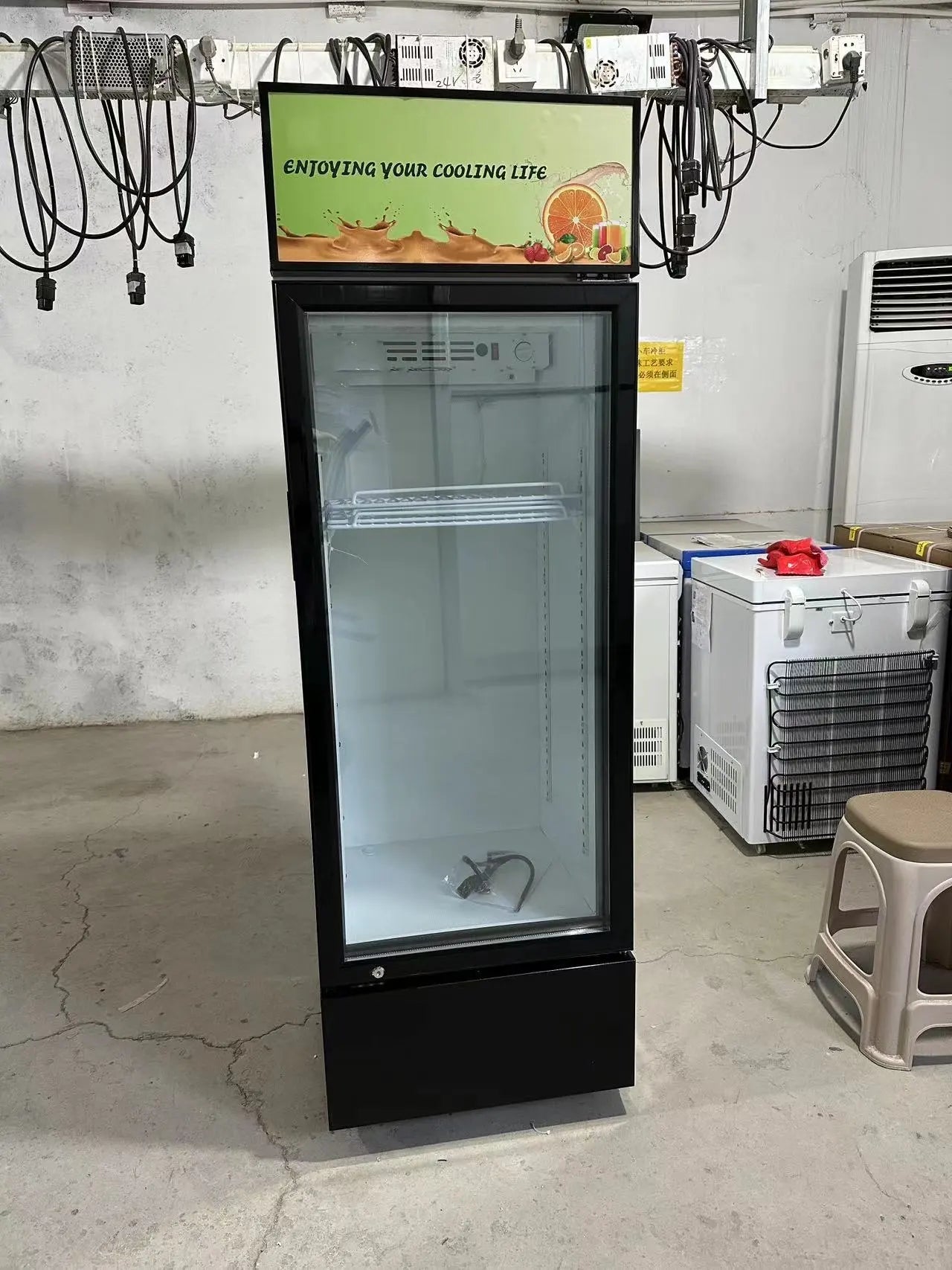 Testing of 268 litre DC Display Fridge