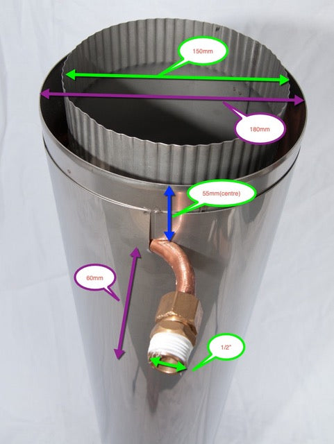 Woodstove Flue Heat Exchangers